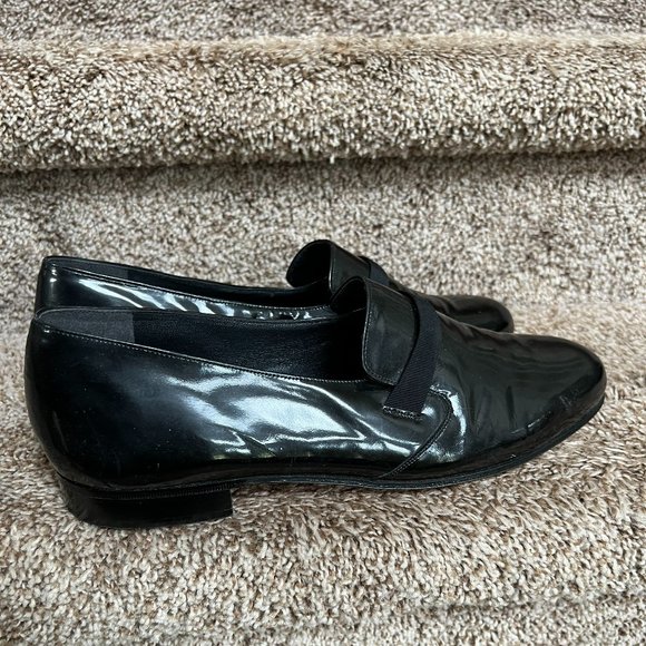 Bally Men\'s Black Patent Leather Dress Loafers main image 12